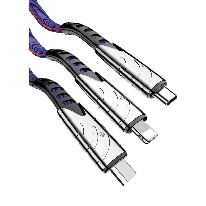 Câble de charge pieuvre USB renforcé - CB USB2L P, Câble